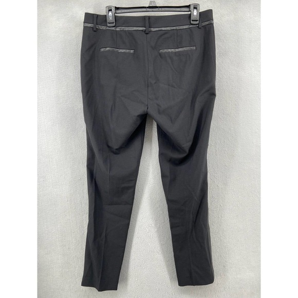 Vince Pants Womens Sz 8 Wool Tuxedo Stripe Slim‎ Straight Skinny Bottoms Trouser - Picture 6 of 11